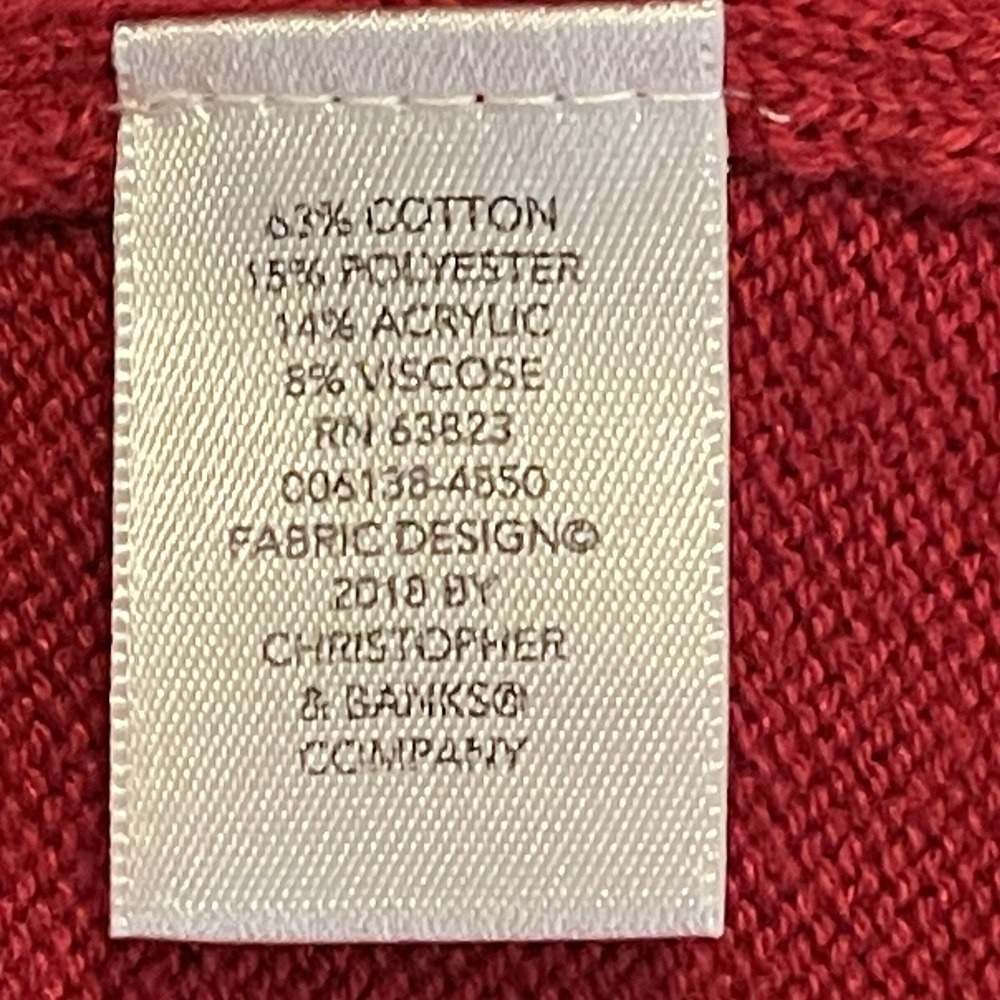 Christopher & Banks‎ Women's Red Sweater Medium Polar Bear Festive Winter - Picture 5 of 8